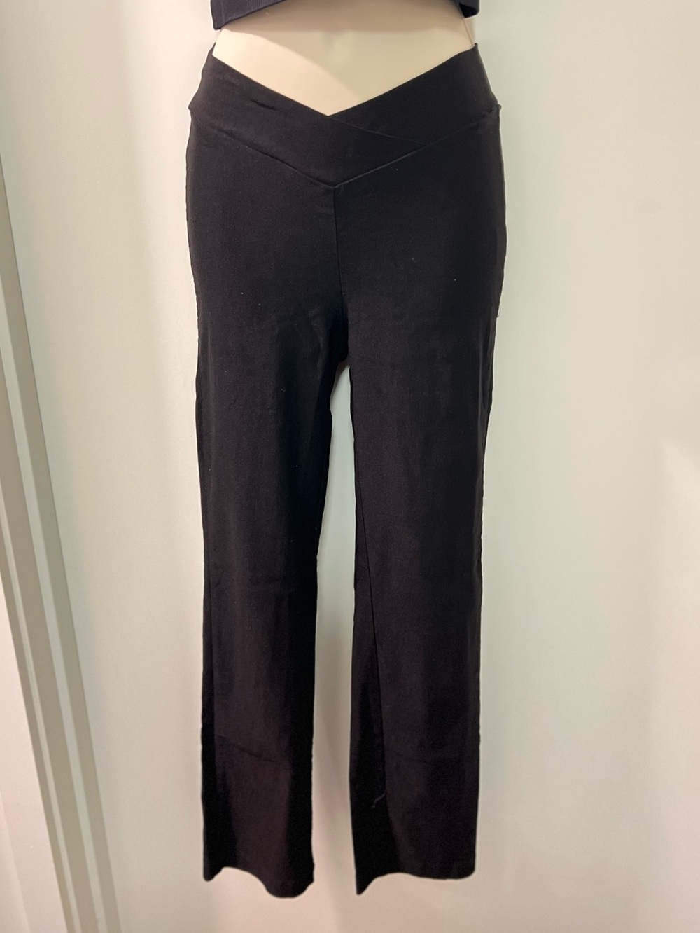 Princess Polly Black V-Waist Wide Leg Pants
